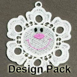 FSL Smile Snowflakes machine embroidery designs