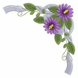 Heirloom Flower and Ribbon 03 machine embroidery designs