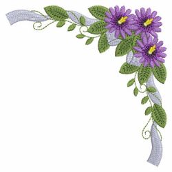 Heirloom Flower and Ribbon 04 machine embroidery designs