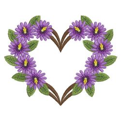 Heirloom Flower and Ribbon 06 machine embroidery designs