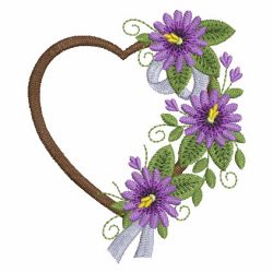 Heirloom Flower and Ribbon 07 machine embroidery designs