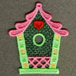 FSL Colorful Birdhouses 02 machine embroidery designs