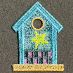 FSL Colorful Birdhouses 06 machine embroidery designs