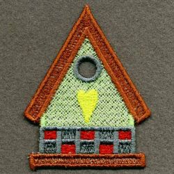 FSL Colorful Birdhouses 07 machine embroidery designs