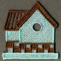FSL Colorful Birdhouses 08 machine embroidery designs
