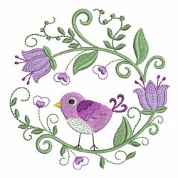 Folk Art Birds 02 machine embroidery designs