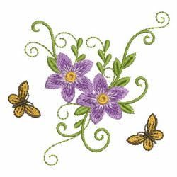 Dancing Butterflies 05 machine embroidery designs