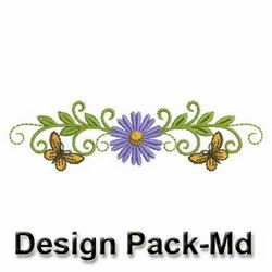 Dancing Butterfly Borders(Md) machine embroidery designs
