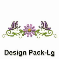 Dancing Butterfly Borders(Lg) machine embroidery designs