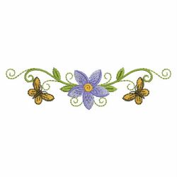 Dancing Butterfly Borders 04(Md) machine embroidery designs
