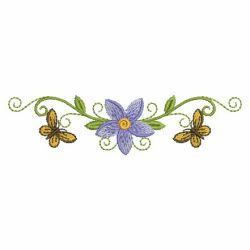 Dancing Butterfly Borders 04(Md) machine embroidery designs