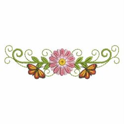 Dancing Butterfly Borders 08(Md) machine embroidery designs