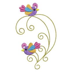 Abstract Birds 01 machine embroidery designs