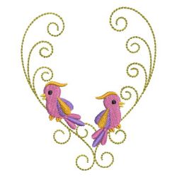 Abstract Birds 03 machine embroidery designs