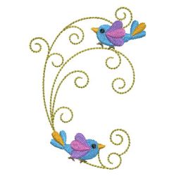 Abstract Birds 05 machine embroidery designs