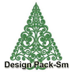 Satin Christmas Trees(Sm) machine embroidery designs