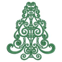 Satin Christmas Trees 01(Md) machine embroidery designs