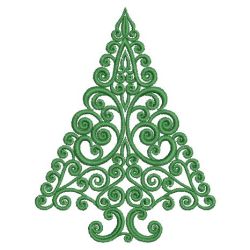 Satin Christmas Trees 02(Md) machine embroidery designs