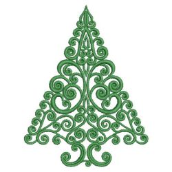 Satin Christmas Trees 02(Lg) machine embroidery designs