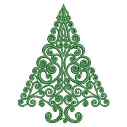 Satin Christmas Trees 02(Sm) machine embroidery designs