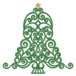Satin Christmas Trees 08(Md) machine embroidery designs