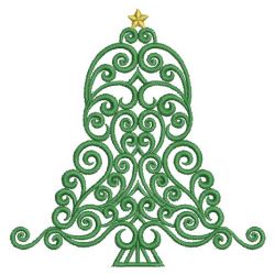 Satin Christmas Trees 08(Lg) machine embroidery designs