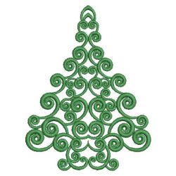 Satin Christmas Trees 10(Lg)