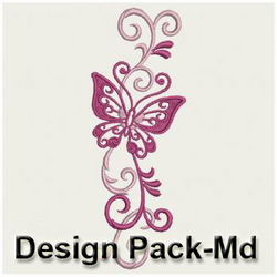 Heirloom Butterflies(Md) machine embroidery designs