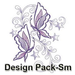 Decorative Butterfly(Sm) machine embroidery designs