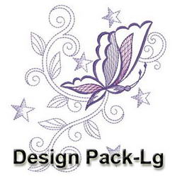 Decorative Butterfly(Lg) machine embroidery designs