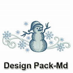Winter Snowman(Md) machine embroidery designs