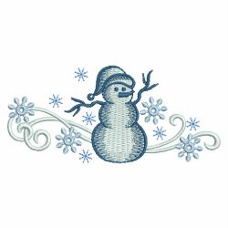 Winter Snowman 01(Md) machine embroidery designs