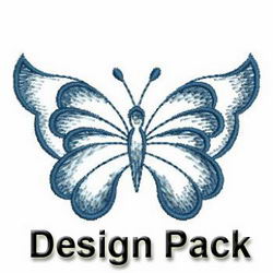 Gradient Butterfly 1 machine embroidery designs