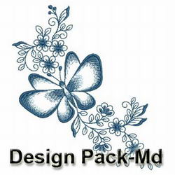 Gradient Butterfly 2(Md) machine embroidery designs