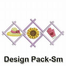 Decorative Garden Borders(Sm) machine embroidery designs