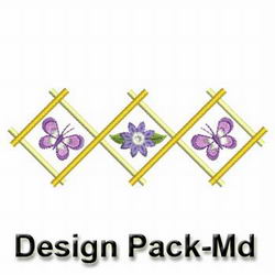 Decorative Garden Borders(Md) machine embroidery designs