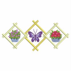 Decorative Garden Borders 10(Sm) machine embroidery designs