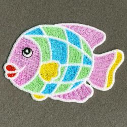 FSL Color Tropical Fish 09 machine embroidery designs