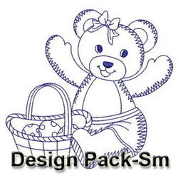 Redwork Easter Bears(Sm) machine embroidery designs