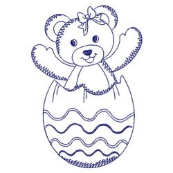Redwork Easter Bears 01(Sm) machine embroidery designs