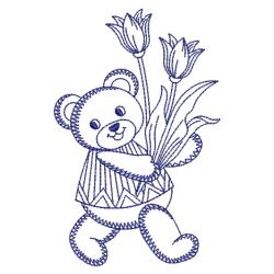 Redwork Easter Bears 02(Lg) machine embroidery designs