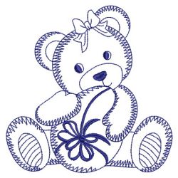 Redwork Easter Bears 03(Md)