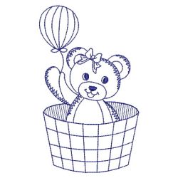 Redwork Easter Bears 04(Lg) machine embroidery designs