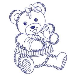 Redwork Easter Bears 10(Lg) machine embroidery designs