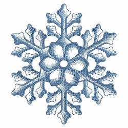 Gradient Snowflakes 05(Lg) machine embroidery designs