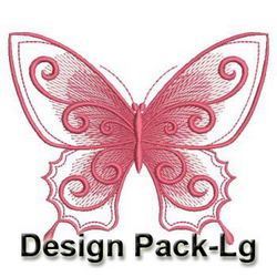 Gradient Butterfly 4(Lg) machine embroidery designs