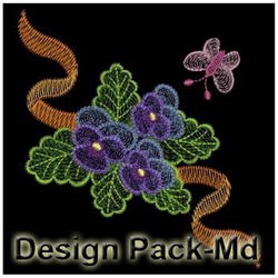 Dream of Pansy(Md) machine embroidery designs