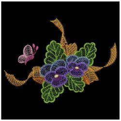 Dream of Pansy 06(Lg) machine embroidery designs