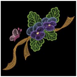 Dream of Pansy 07(Lg) machine embroidery designs