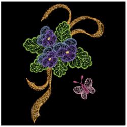Dream of Pansy 10(Md) machine embroidery designs